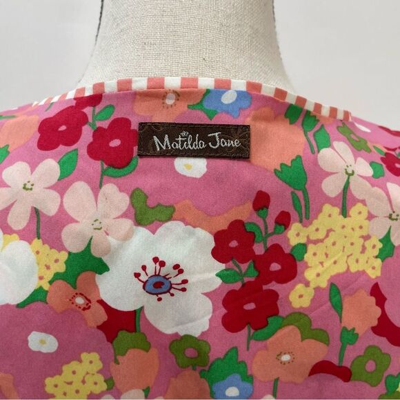 NWT Matilda Jane Women’s Floral Sleeveless Dress Size S Pink Multicolor Cotton - Picture 8 of 11